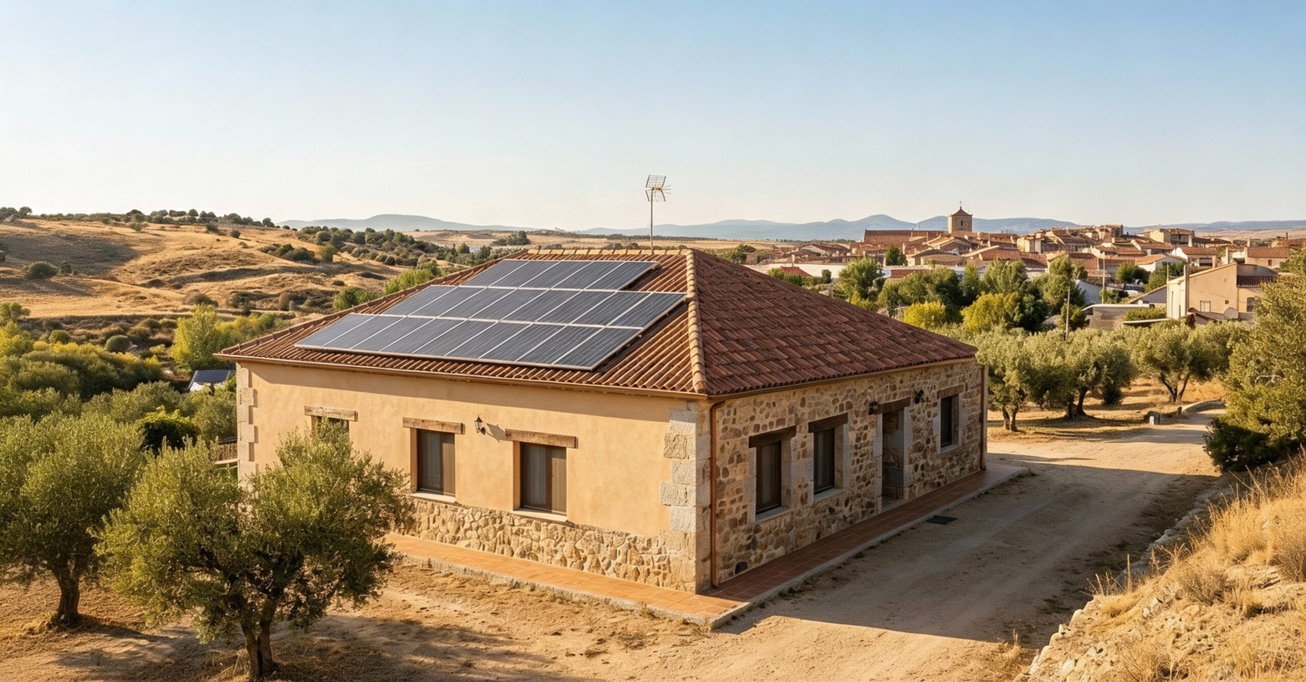 Paneles solares en casa